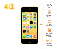iPhone 5c 8 GB amarillo